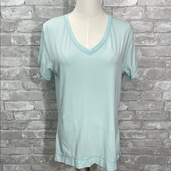 Tasc Performance Bamboo Blue Short Sleeve T-Shirt - Picture 1 of 5